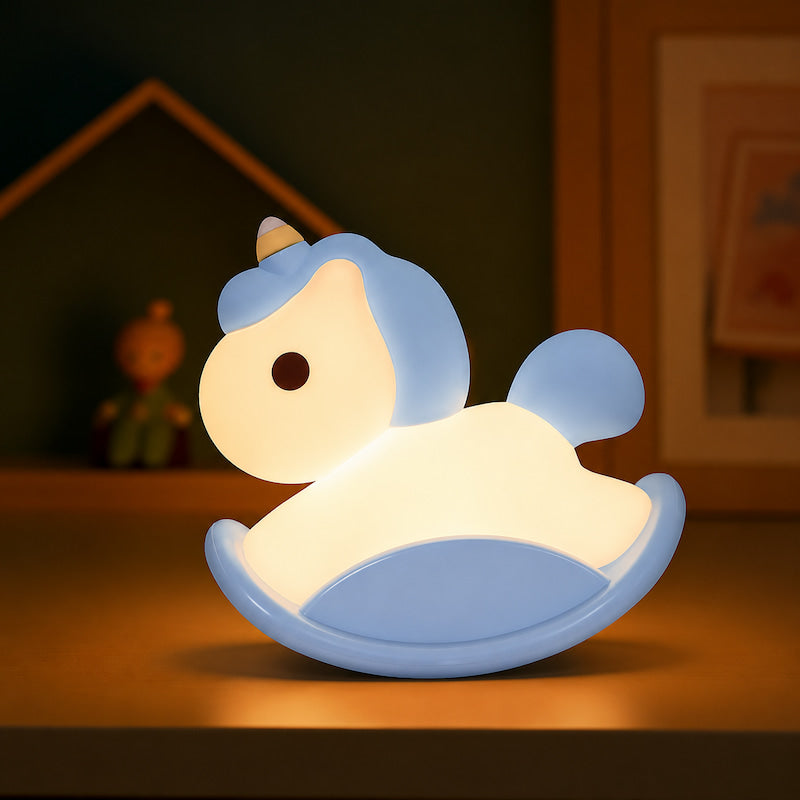 Veilleuse Licorne à bascule en silicone pour bébé