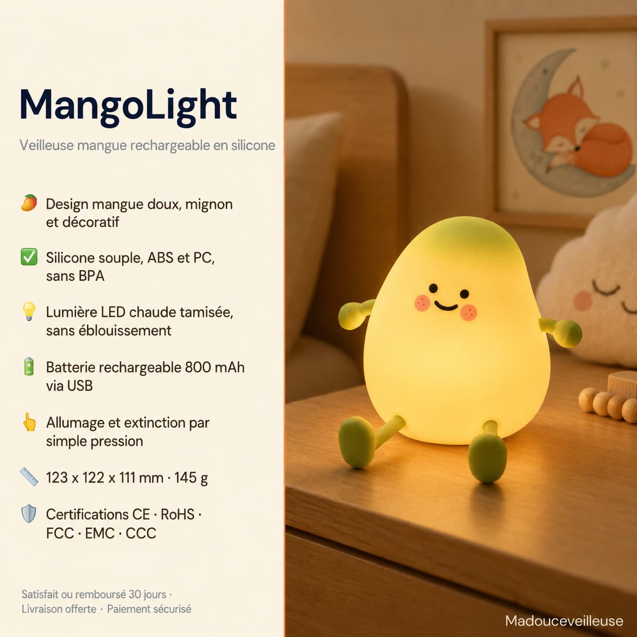 Veilleuse mangue - MangoLight