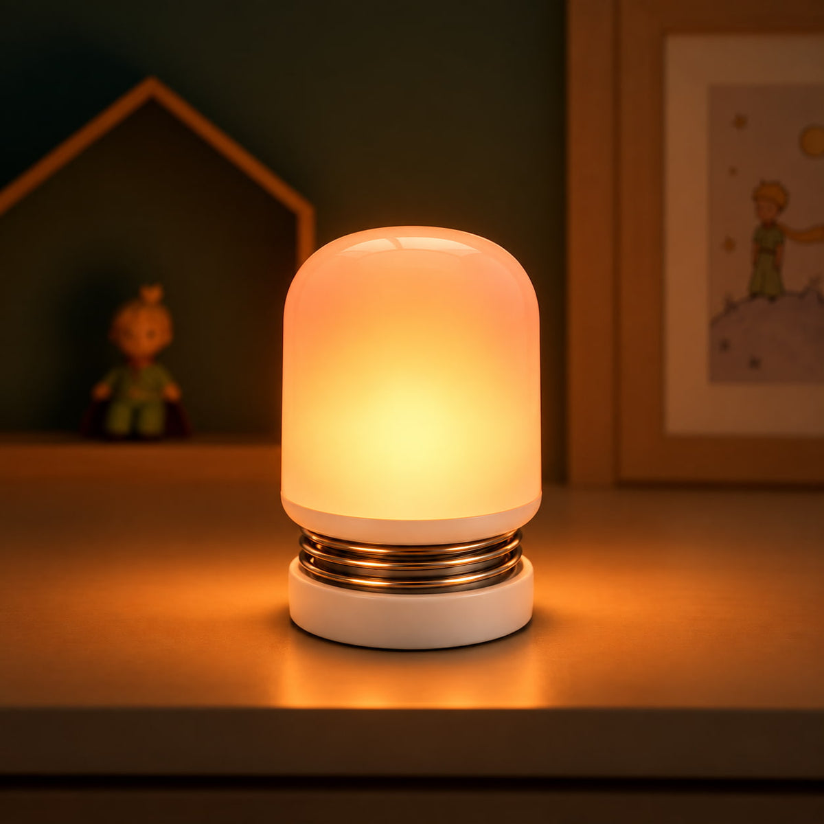 Veilleuse LED Monochromatique Sans Lumière Bleue - AmbreGlow