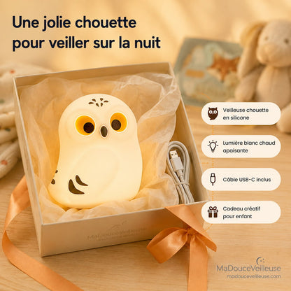 Veilleuse chouette en silicone - OwlLight