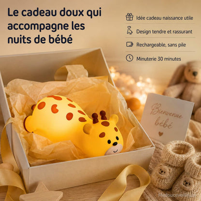 Veilleuse girafe en silicone - GirafLight