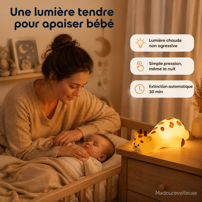 Veilleuse girafe en silicone - GirafLight