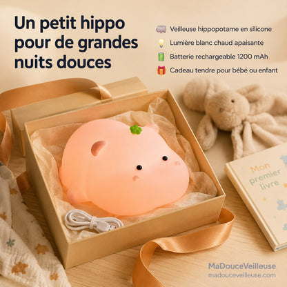 Veilleuse hippopotame bébé - HippoLight