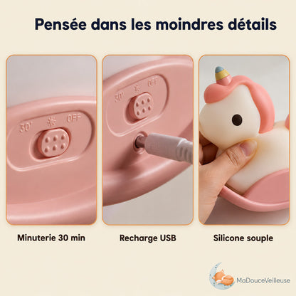 Einhorn-Nachtlicht aus Silikon für Babys