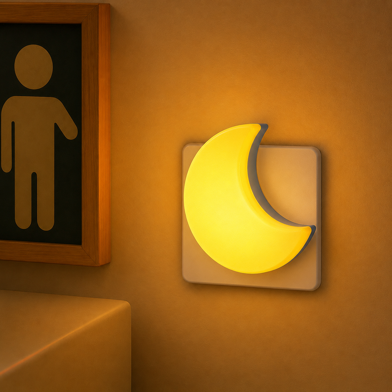 Veilleuse lune sur prise MoonPlug