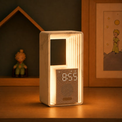 Veilleuse réveil design marbre - MarbleRise
