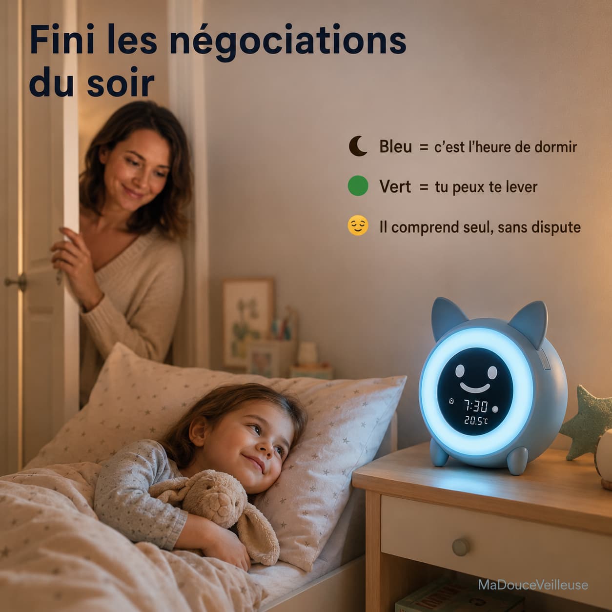 Veilleuse réveil éducatif pour enfant