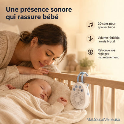 Machine Bruit Blanc Bébé Portable 20 Sons – MiniCalm