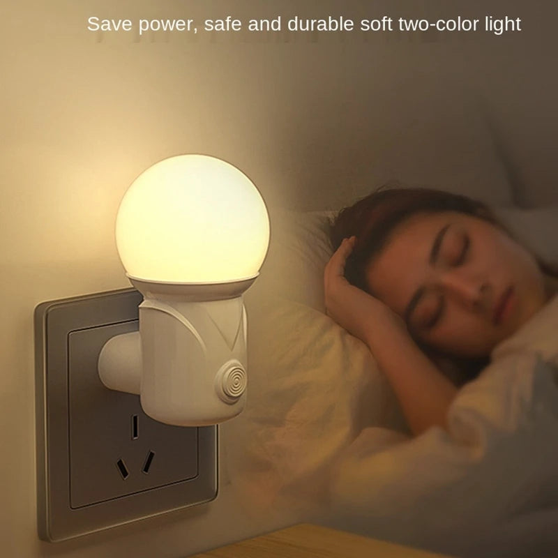 Lumiere douce couloir nuit veilleuse prise Madouceveilleuse