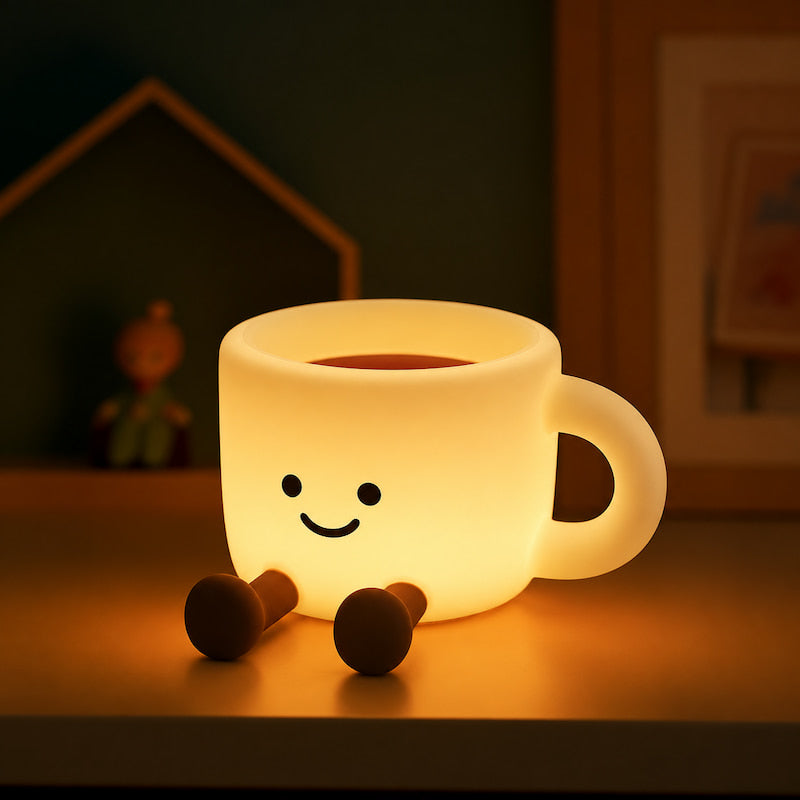 Veilleuse tactile en silicone souple, 7 couleurs et minuterie automatique pour une ambiance cosy