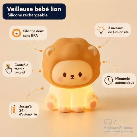 Veilleuse Lion bébé - BabyLion