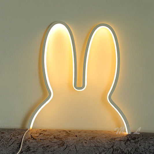 applique murale LED lapin chambre bébé