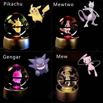 boule cristal pokemon pikachu decor