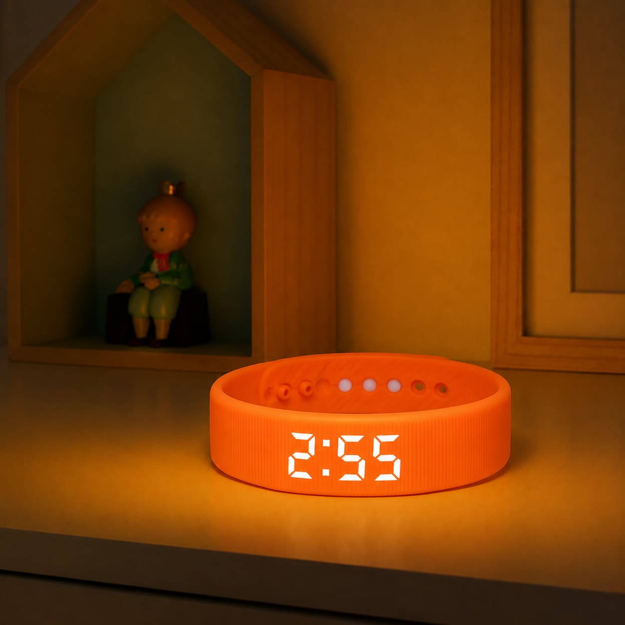 Bracelet réveil silencieux à vibration douce pour se lever sans déranger