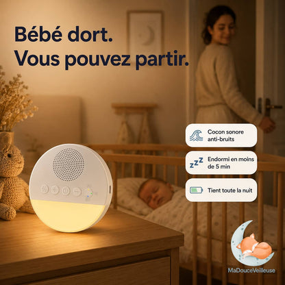 Veilleuse bébé bruit blanc cadeau naissance