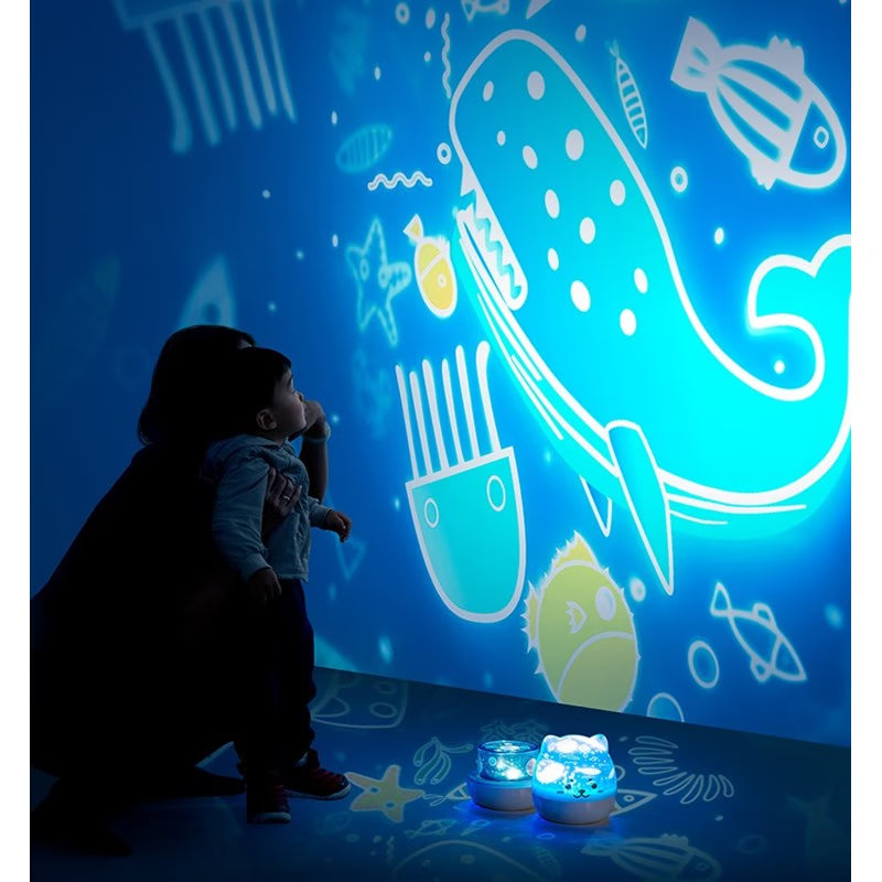 Veilleuse projection chat - StarsCat