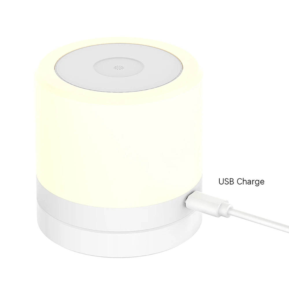 lampe enfant tactile multicolore allumée