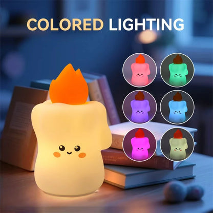 lampe nuit bougie mignonne led