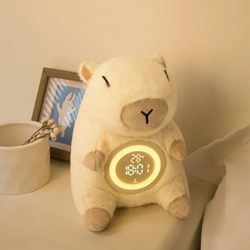peluche capybara veilleuse lavable écran digital