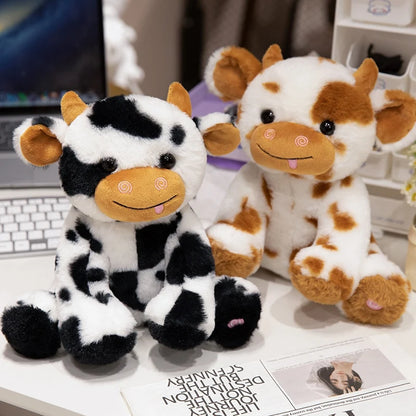 peluche vache LED noir blanc pour chambre enfant