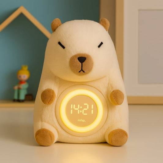 veilleuse bébé capybara avec lumière LED douce