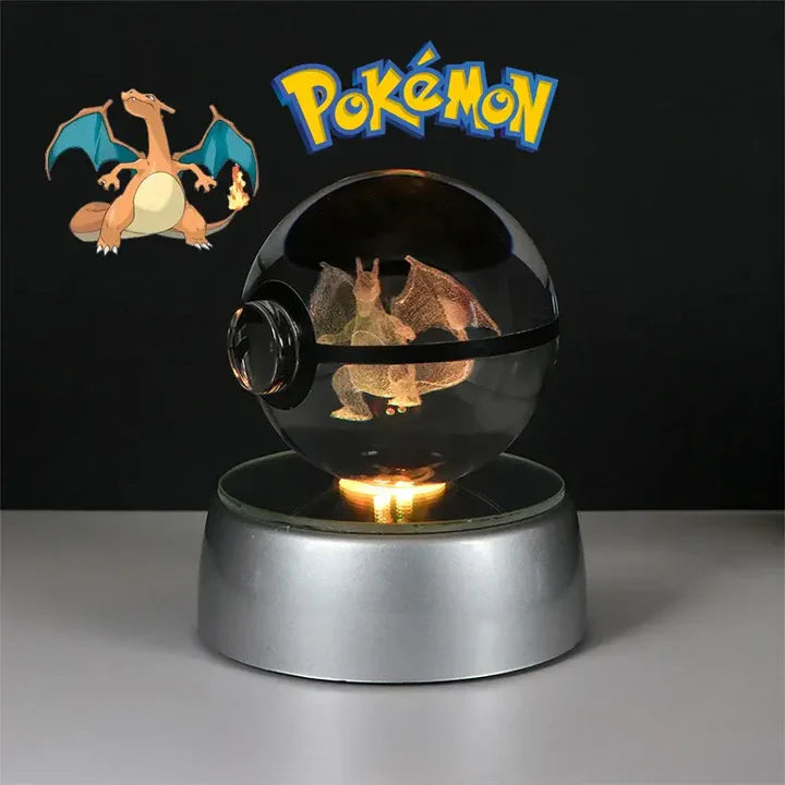 lampe pokemon dracaufeu led multicolore