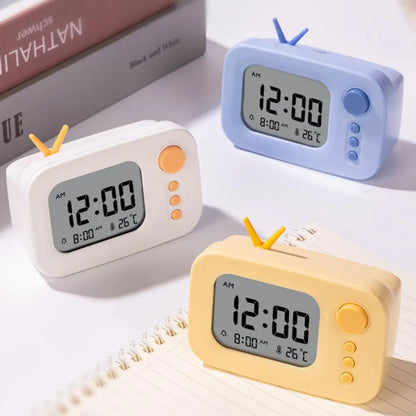 réveil digital compact avec température et snooze