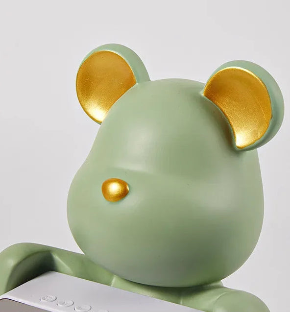 réveil ours céramique digital lumineux chambre enfant