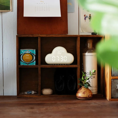 réveil design nuage avec snooze pour enfant et ado