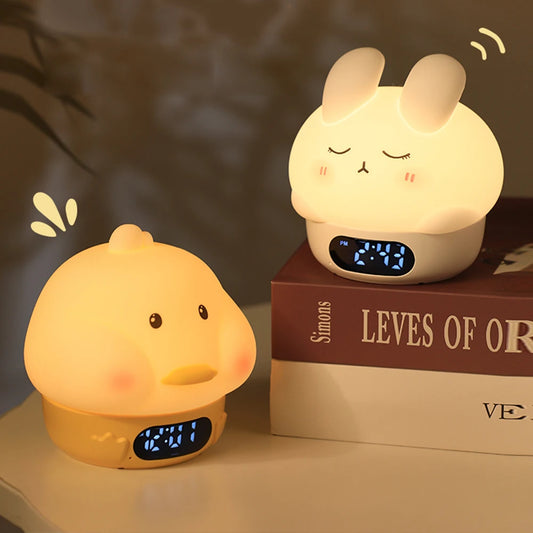 réveil digital jaune mignon pour chambre bébé