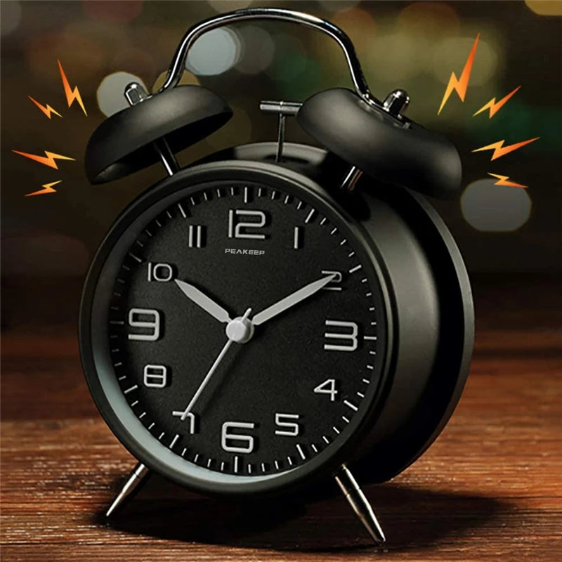 réveil double cloche pour gros dormeurs