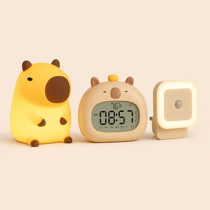 Pack Capybara | Réveil + Veilleuse 🦫
