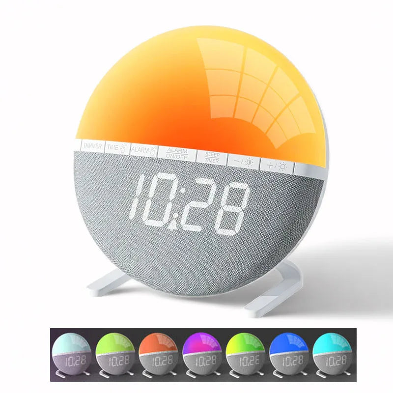 réveil lumineux pour enfant avec affichage digital