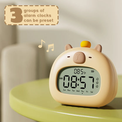 réveil tactile snooze design animal capybara