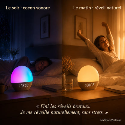 Veilleuse réveil adulte aux sons de la nature - AuroraRise