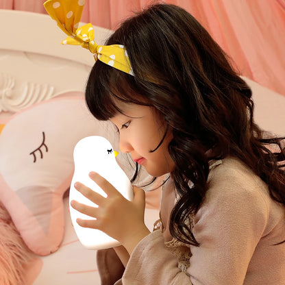 réveil veilleuse tactile rechargeable USB pour enfant