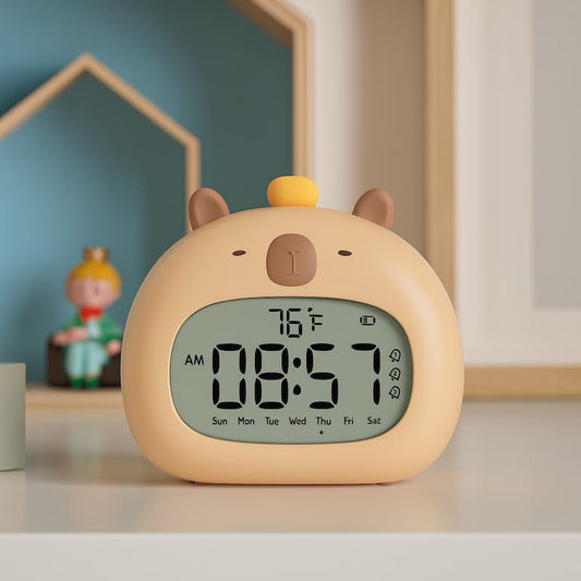 reveil capybara pour enfant 