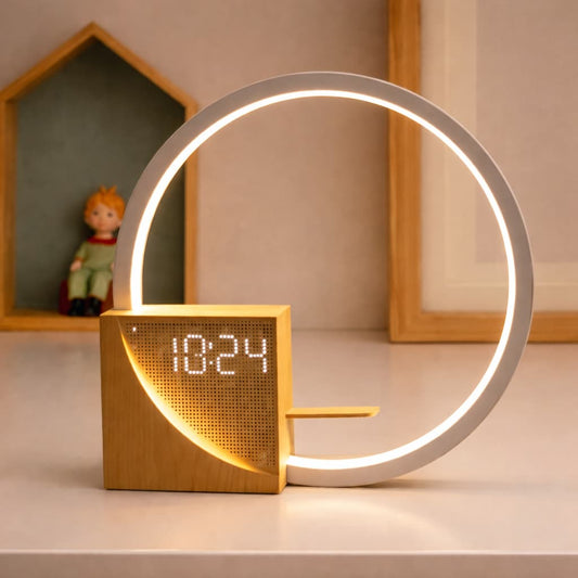 reveil snooze ecran led avec intensite reglable