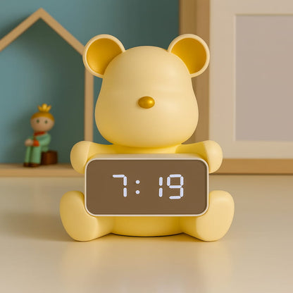 réveil ours céramique digital lumineux chambre enfant