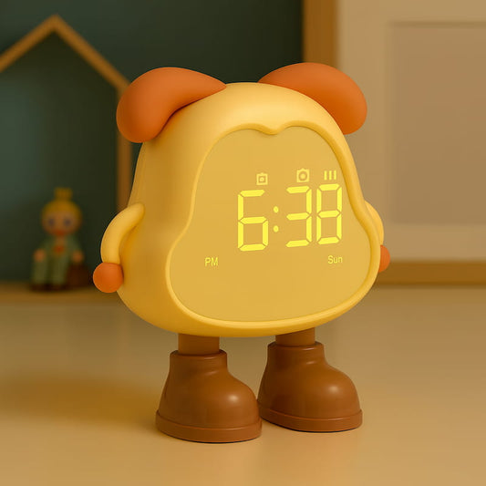 réveil chiot mignon enfant