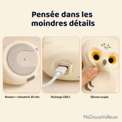 Veilleuse chouette en silicone - OwlLight