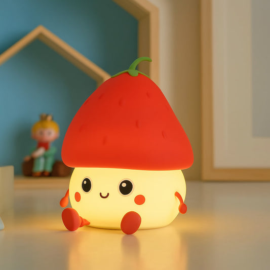 veilleuse champignon nomade enfant fraise

