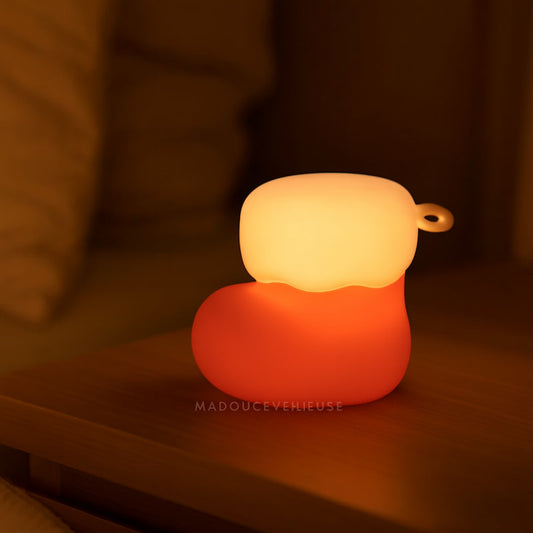 veilleuse chaussette Noël silicone