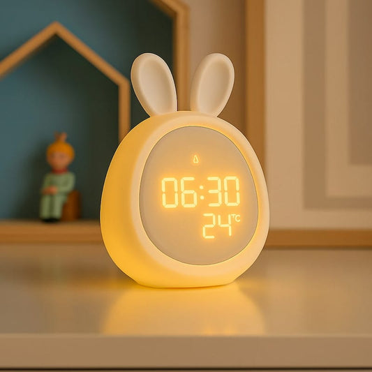 Veilleuse lapin reveil | BunnyRise Blanc Madouceveilleuse