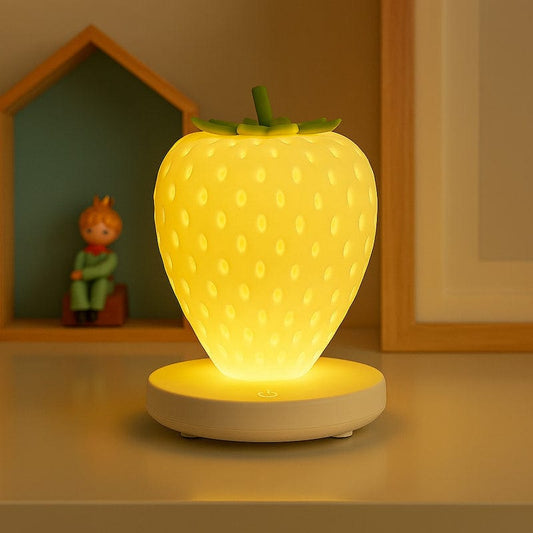 Veilleuse fraise BerriShine Blanc Madouceveilleuse