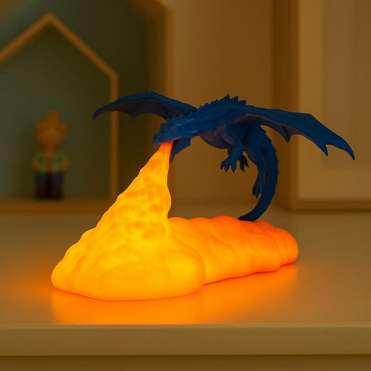 Veilleuse dragon | FireGlow Bleu Madouceveilleuse