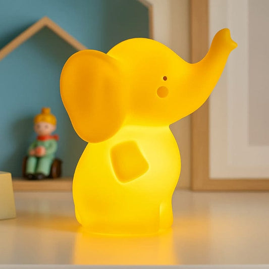 Veilleuse éléphant bebe | LumiPhant Jaune Madouceveilleuse