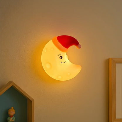 Veilleuse lune silicone sans BPA certifiee CE enfant Madouceveilleuse