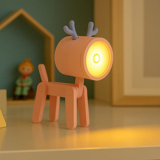 Veilleuse cerf | LumiCerf Rose Madouceveilleuse