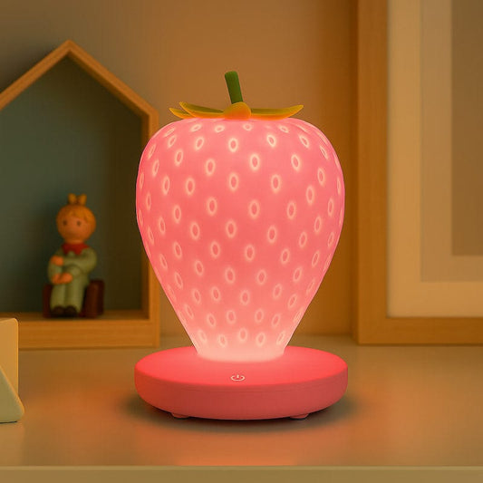 Veilleuse fraise BerriShine Rose Madouceveilleuse